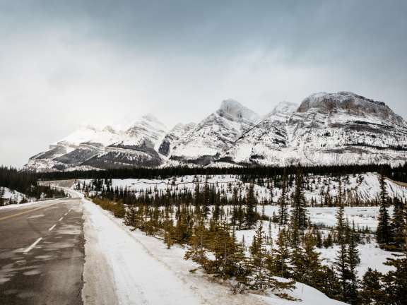 Icefields Parkway Winter View