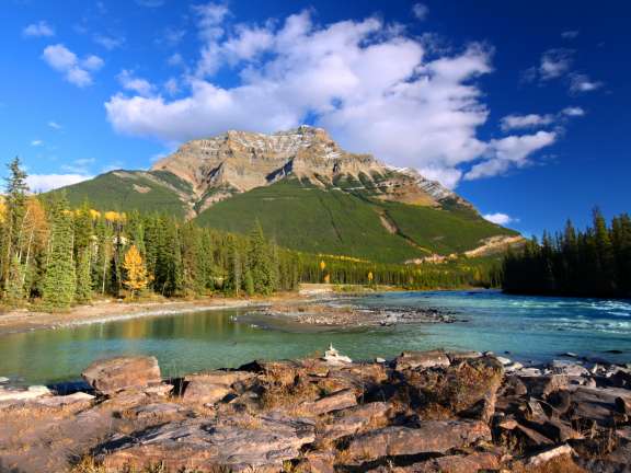 Athabasca River and Mount Kerkeslin